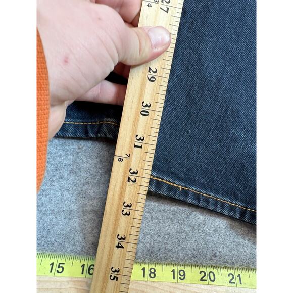 Levis 501 Red Tab Jeans Mens 32x32 Blue Straight Button Fly Streetwear Y2K NWT - Picture 4 of 4